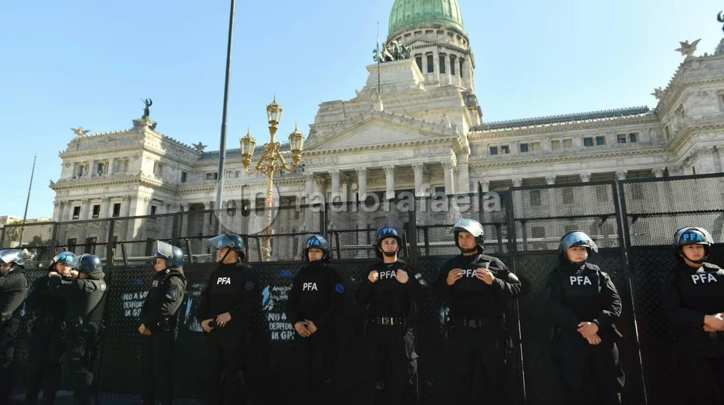Un diputado pidió un rifle de aire comprimido, llegó al Congreso y activó un operativo de seguridad. (Foto: NA - Juan Vargas)