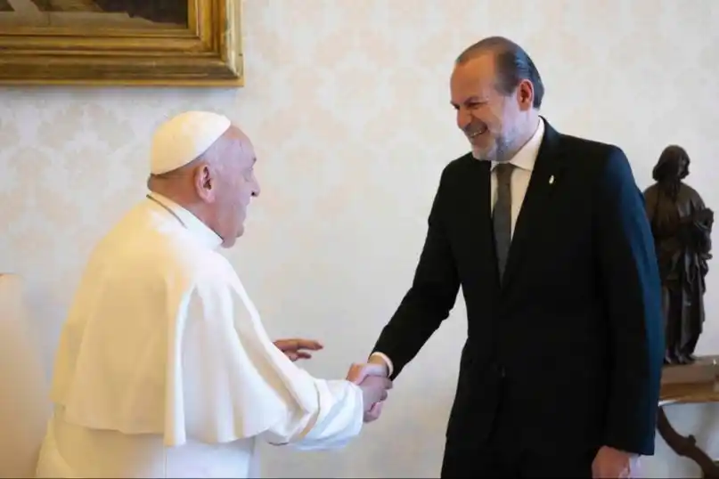 El intendente con el Papa Francisco