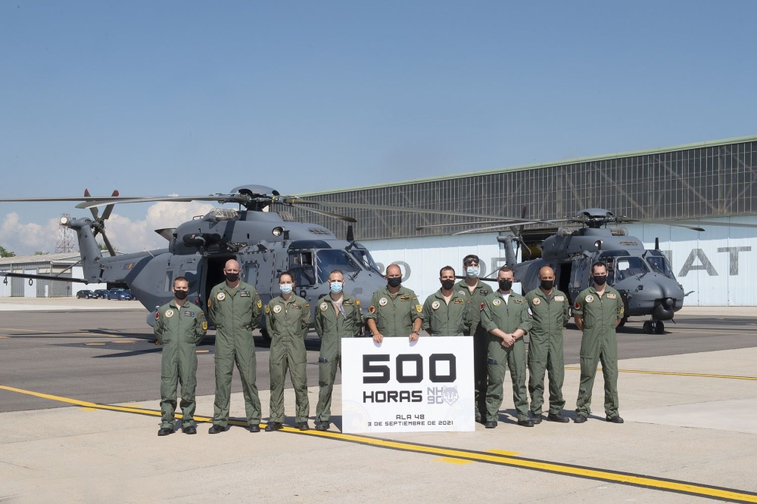 Los NH90 del Ejercito del Aire español alcanzaron sus primeras 500 horas de vuelo