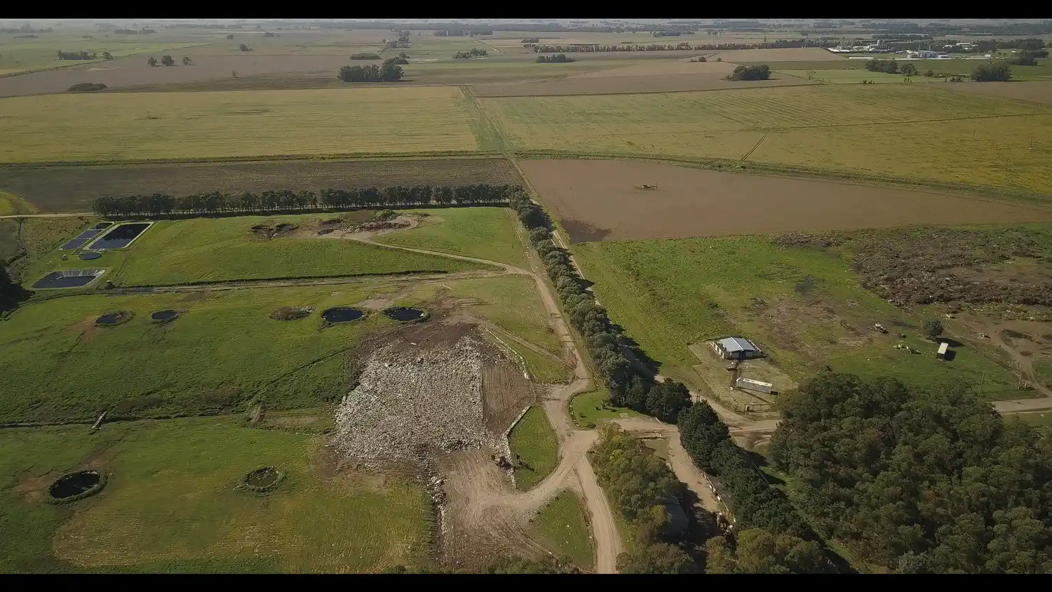 Imagen área del relleno sanitario de Tandil.