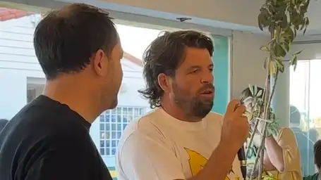 Hernán Tillous en el Día del Hincha de Aldosivi.
