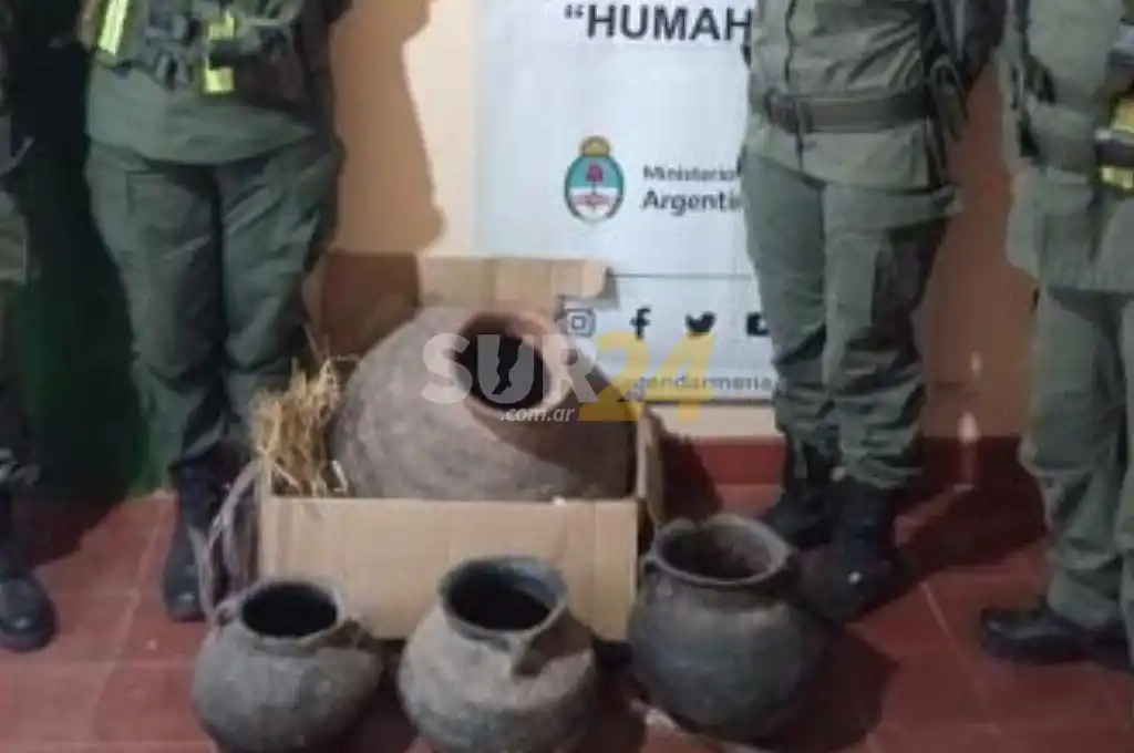 De Humahuaca a Santa Fe: incautan vasijas prehispánicas en control vehicular