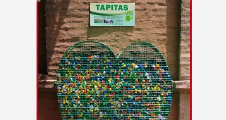 Las tapitas son del Garrahan: A tan solo 15 días de su instalación, se completó el primer corazón