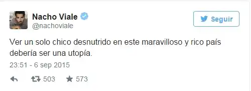 Nacho Viale escribió una burrada en Twitter y tuvo que disculparse