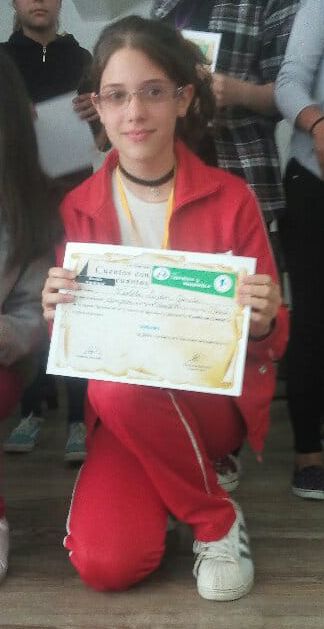 Violeta García Campeona Nacional en la Olimpíada de Literatura y Matemática