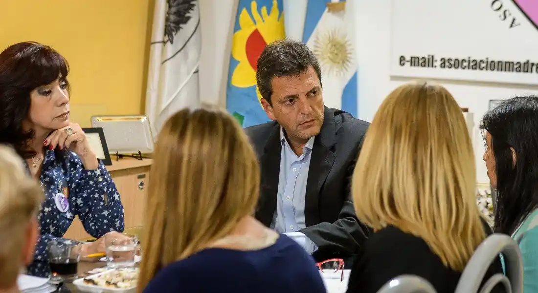 Junto a las Madres del Dolor, Massa pidió que "el límite a las excarcelaciones sea ley"