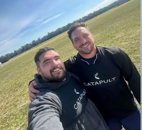 Calles se entrena en Mar del Plata junto a Joel Sclavi.
