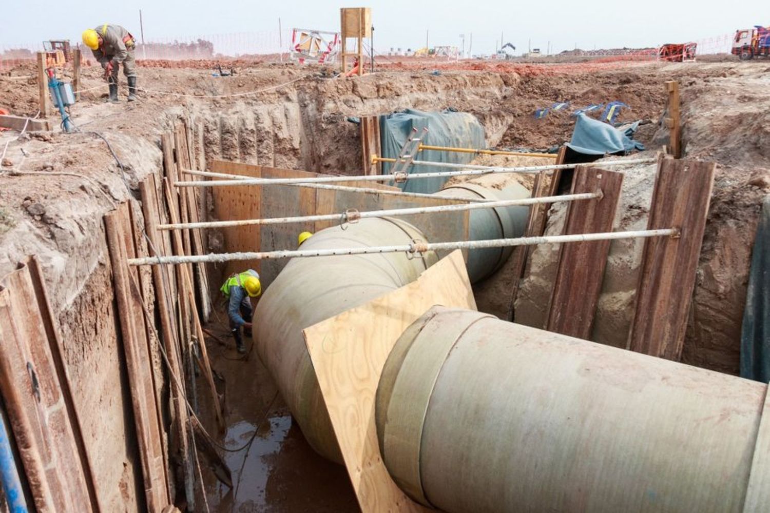 Importantes avances en la primera etapa de obra del acueducto interprovincial Santa Fe - Córdoba