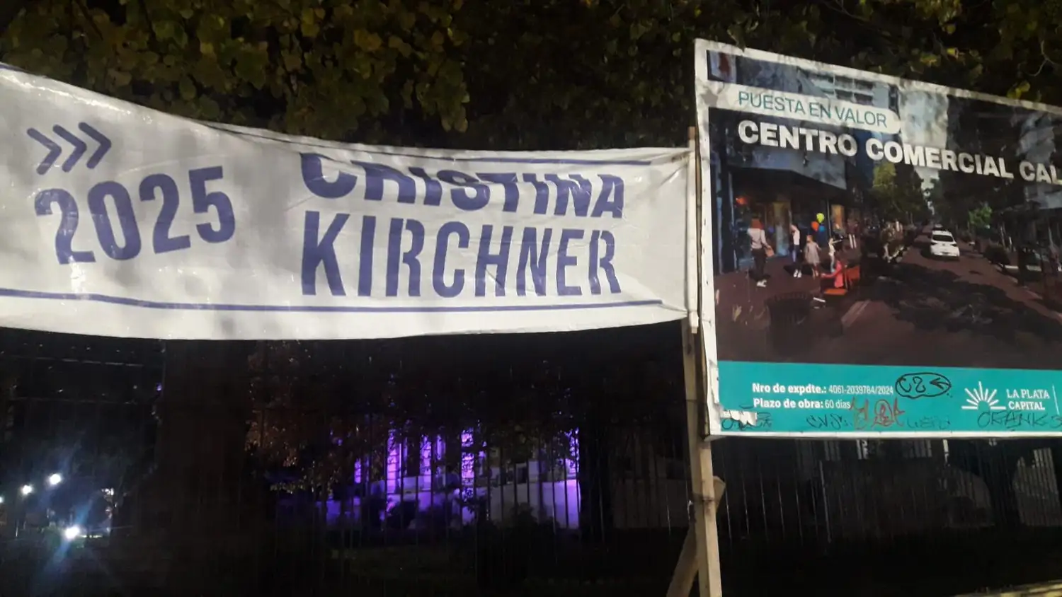 El pasacalle en la esquina de 7 y 51.