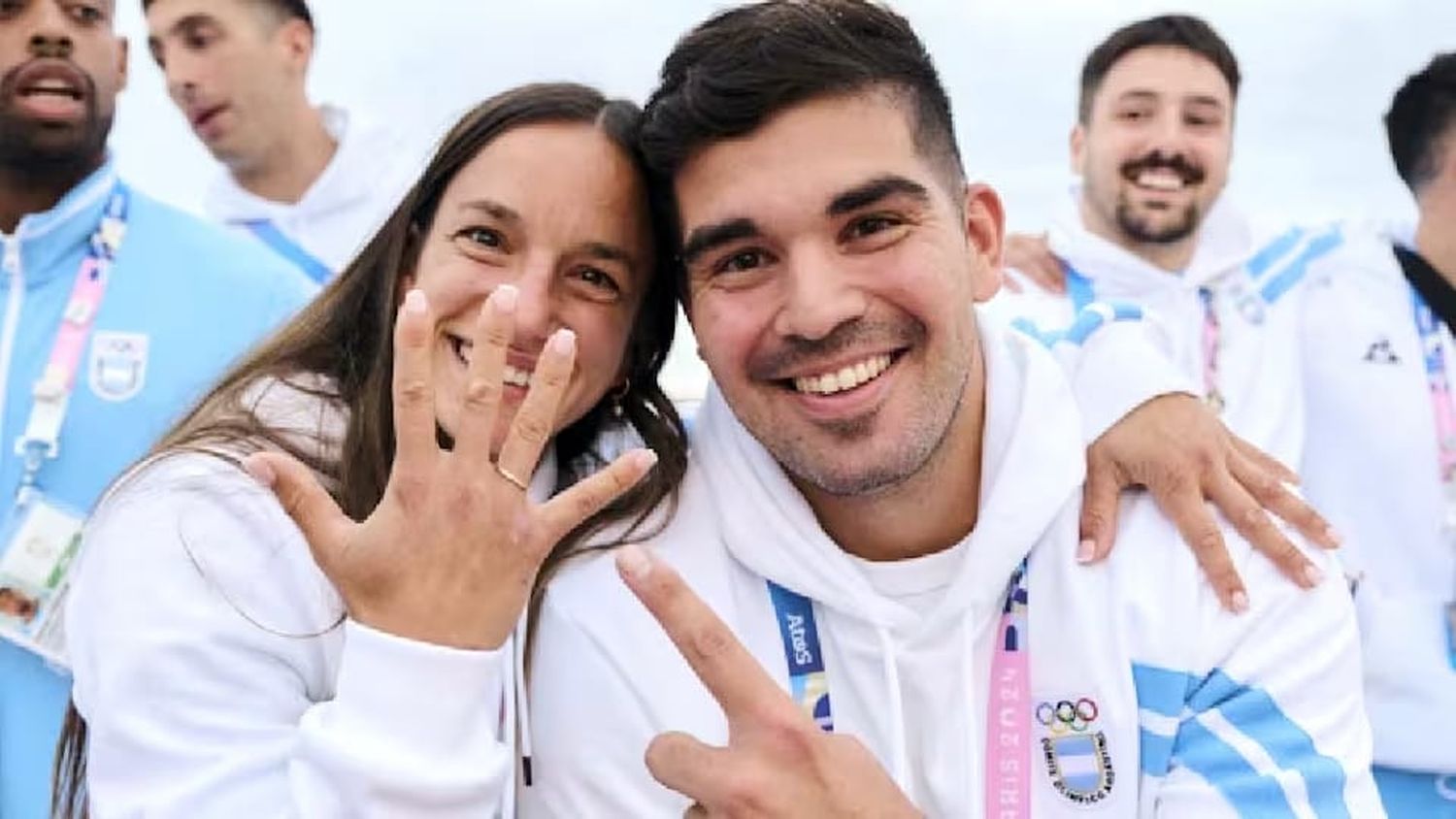 La romántica propuesta de casamiento en la delegación argentina en los Juegos Olímpicos