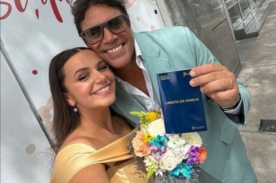 En una ceremonia íntima, Matías Alé y Martina Vignolo se casaron en Mar del Plata