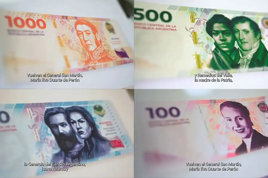 Próceres y heroínas en los billetes: ¿quiénes son las nuevas caras?