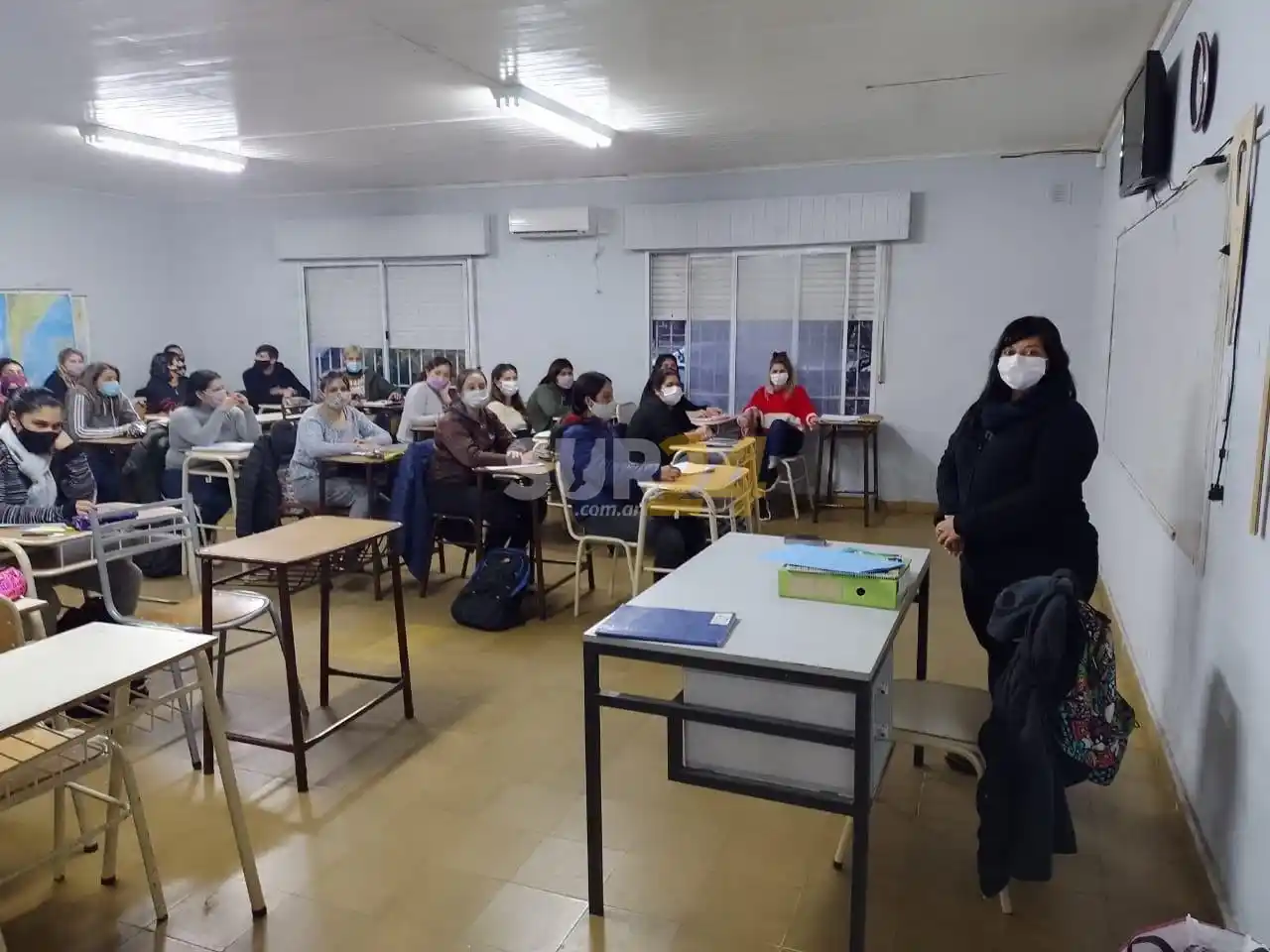 María Teresa: comenzaron las clases presenciales de la carrera de Enfermería
