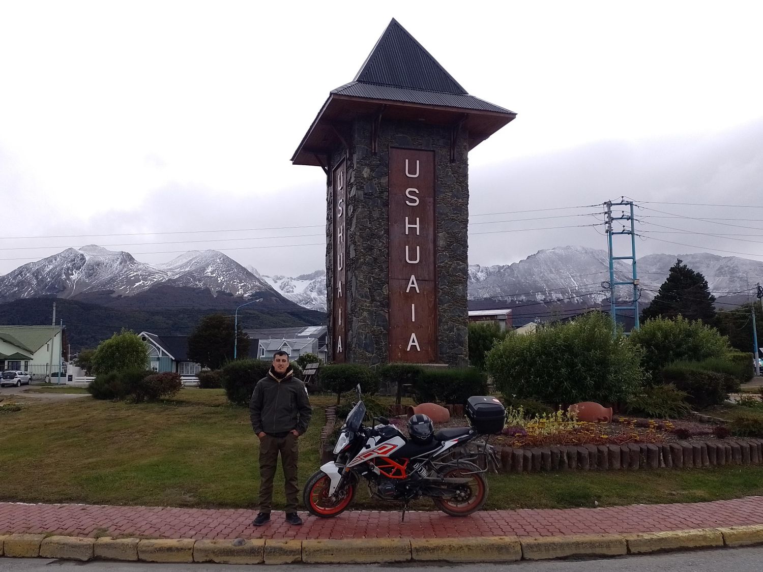 Tardó seis días en viajar en moto desde Gualeguay hasta Ushuaia