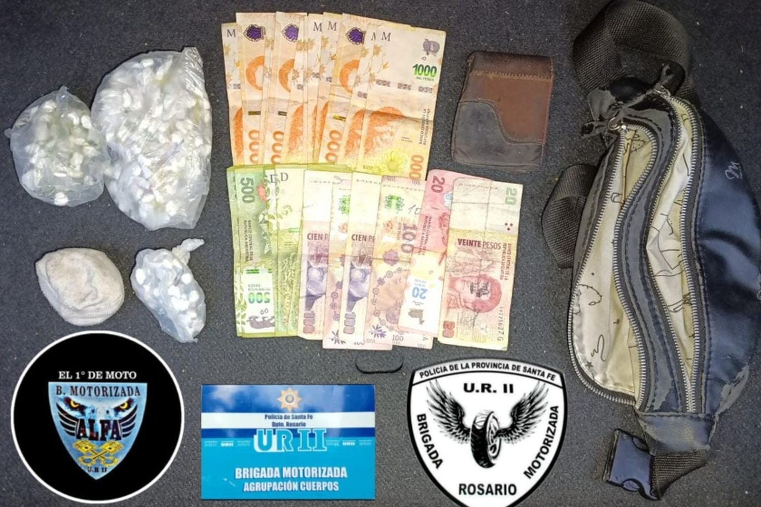 Tres detenidos con más de 200 envoltorios de droga en barrio La Lagunita