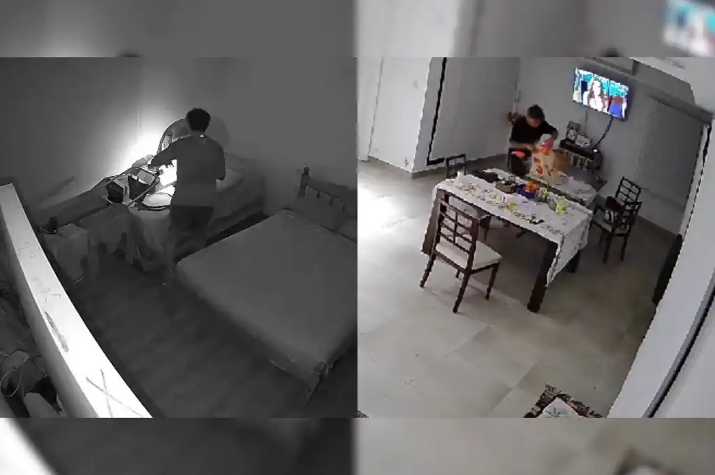 Capturas de pantalla del video de seguridad.