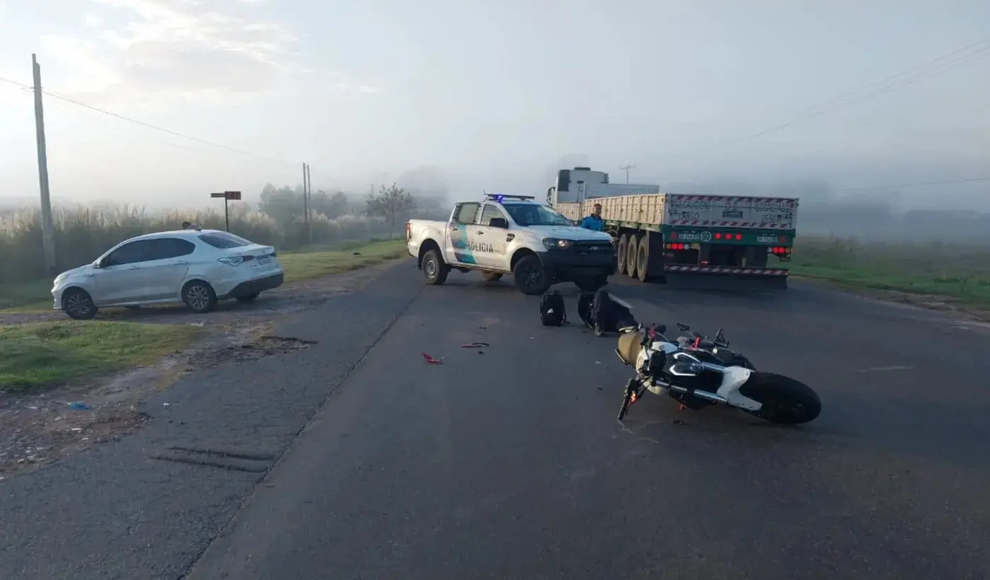 El accidente ocurrió a la altura de El Peligro (La Plata). FOTO: ElEditor Platense.