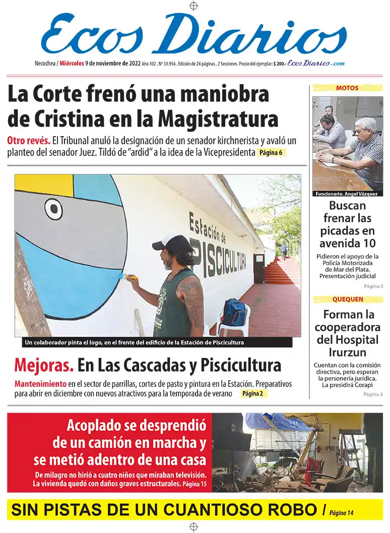 Tapa del 9 de noviembre de 2022