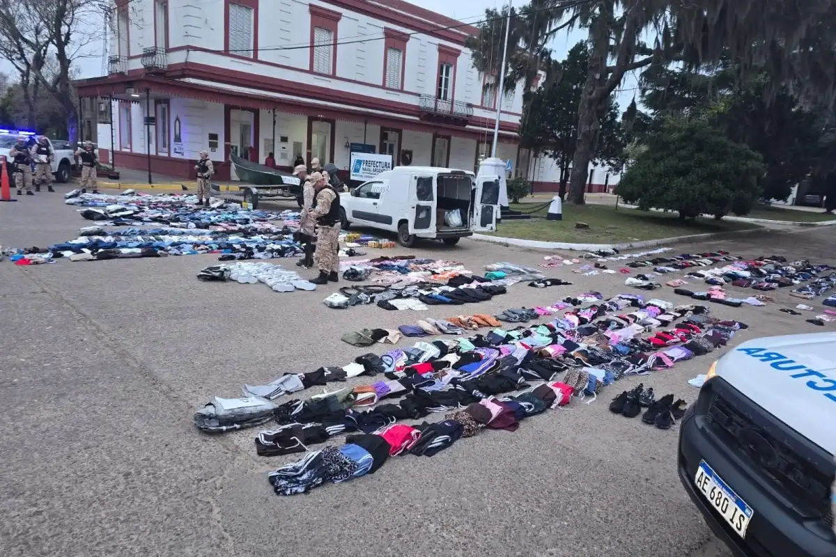 Operativo en el río Uruguay: secuestraron mercadería de contrabando valuada en más de $57 millones