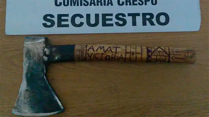 Recibió un hachazo al entrar alcoholizado a la casa de un vecino