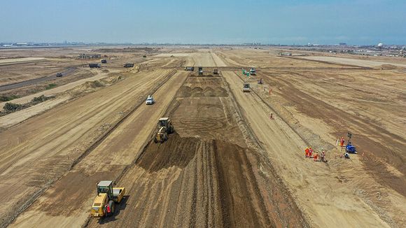 The expansion of the Lima international Airport is in progress
