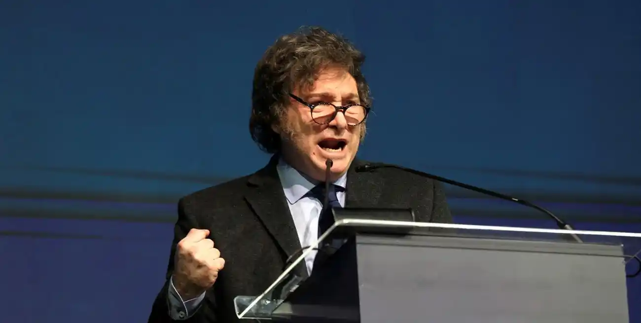 Javier Milei en la reunión de la CPAC en Camboriu, Brasil. Crédito: Anderson Coelho/Reuters