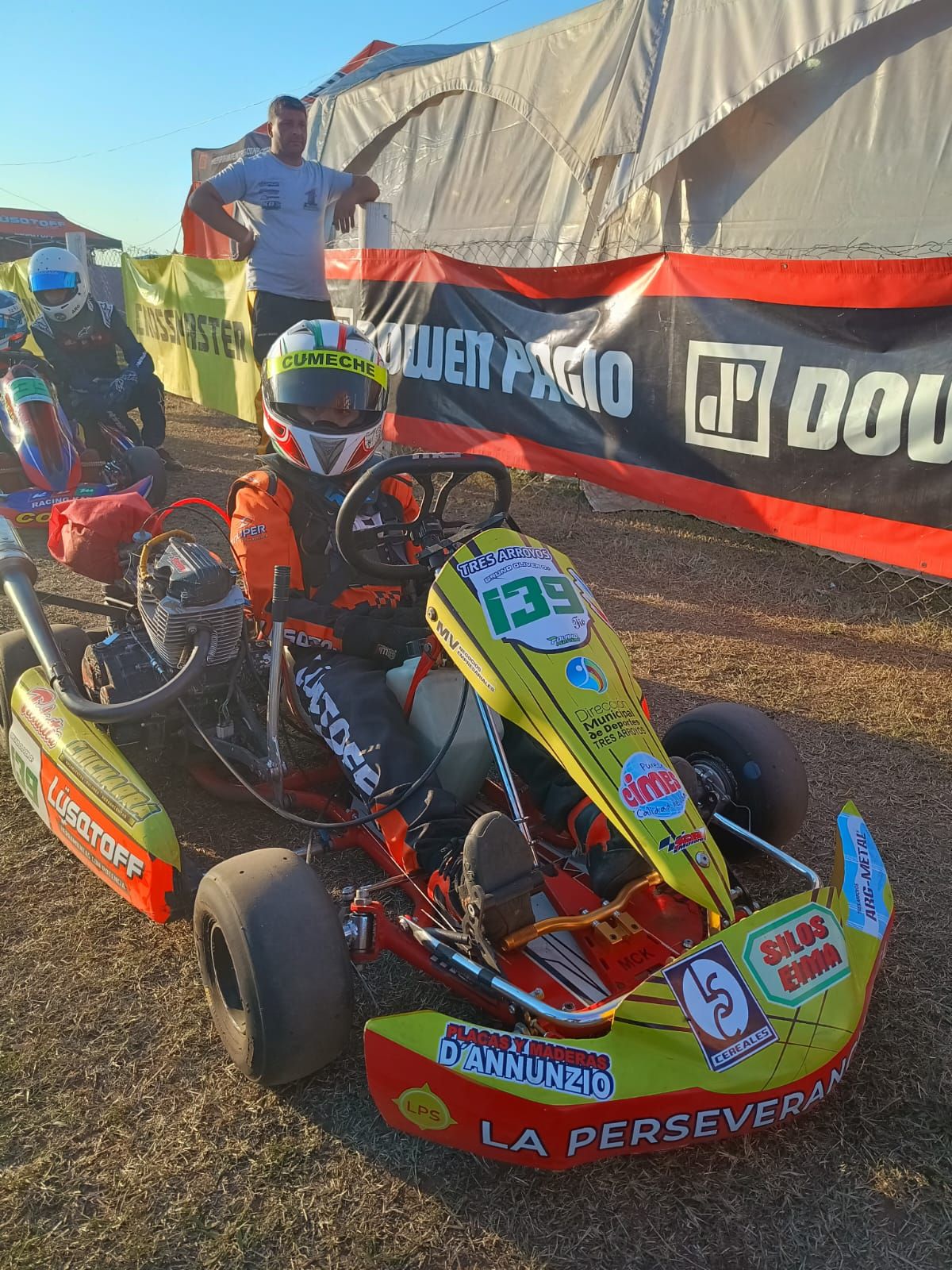 Bruno Oliver compite en el campeonato provincial del KDC