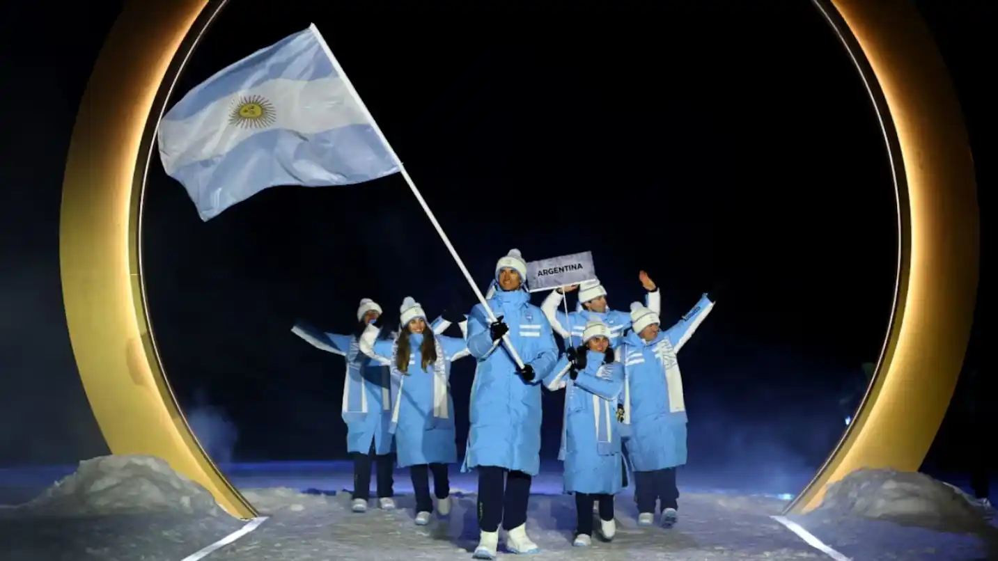 La delegación argentina ingresando a la ceremonia de inauguración de los JJ.OO de Invierno. Foto: REUTER