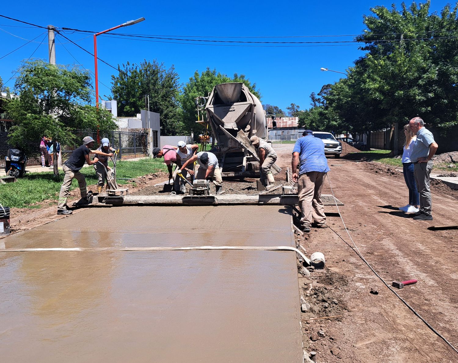 Buen ritmo de trabajos en Villa Cañás.