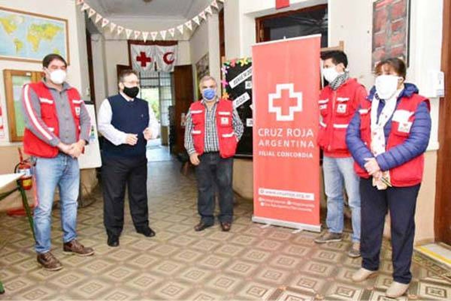 El intendente Alfredo Francolini  resaltó el permanente compromiso solidario de Cruz Roja Concordia