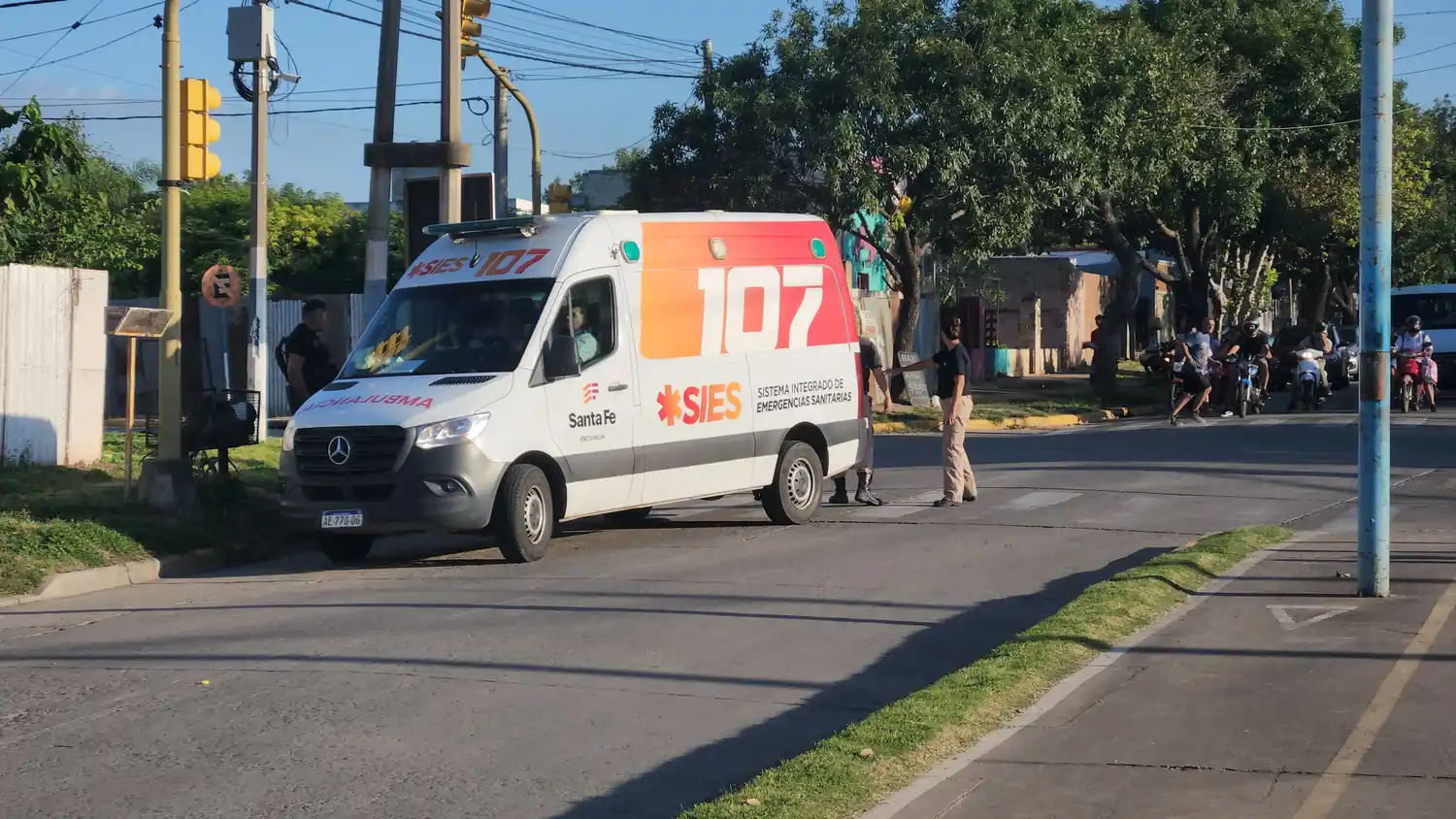 accidente choque bv lehmann jaime ferre patrullero policia ambulancia sies 107 gur - 2