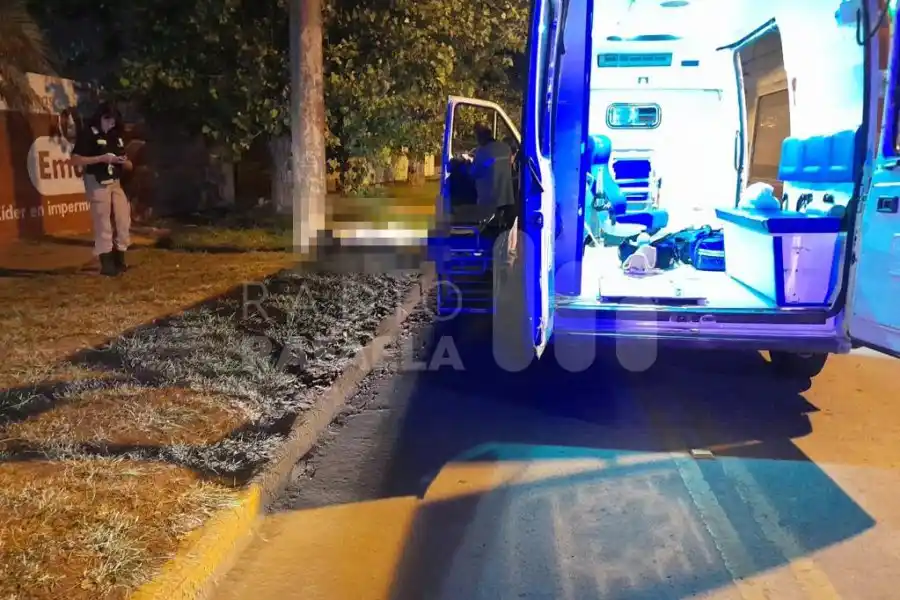 Trágico viernes en Rafaela: falleció una motociclista tras un fuerte impacto