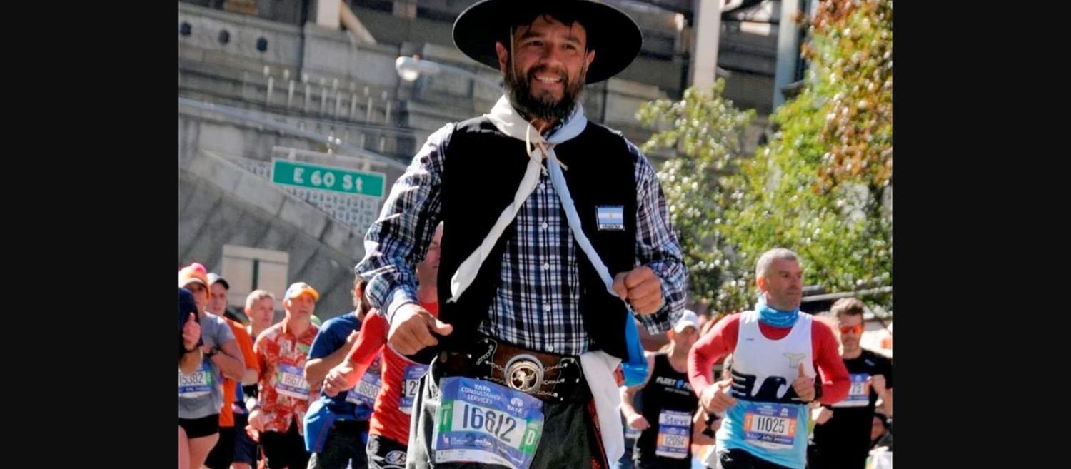 Un entrerriano correrá la maratón de Roma vestido de gaucho y en alpargatas