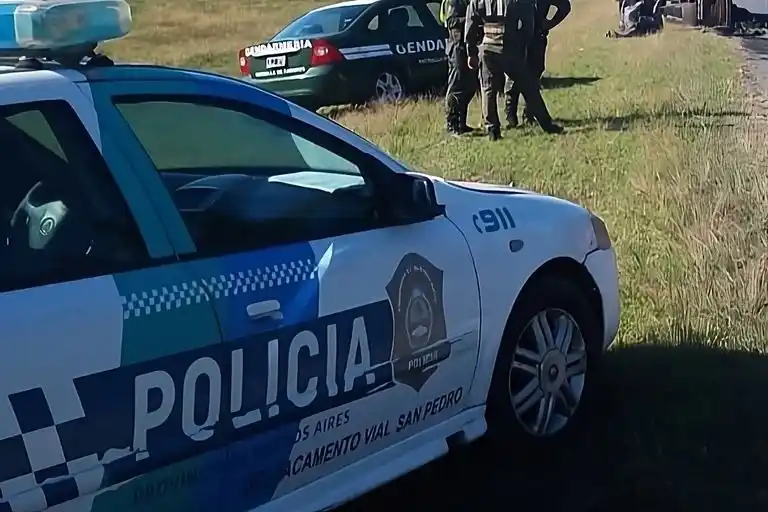 La Policía Vial del Destacamento San Pedro.