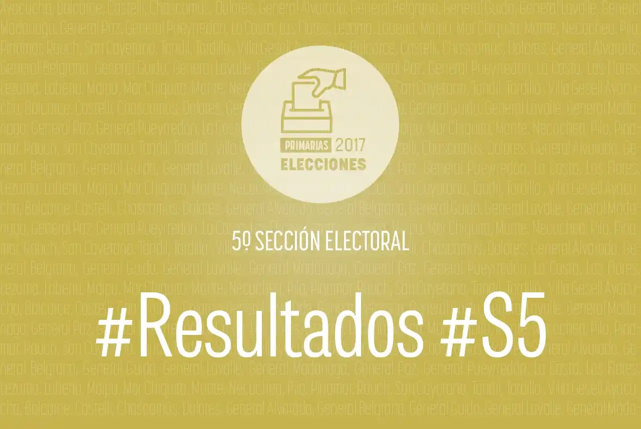 Resultados oficiales PASO 2017: Cambiemos se impone con comodidad en la Quinta sección electoral