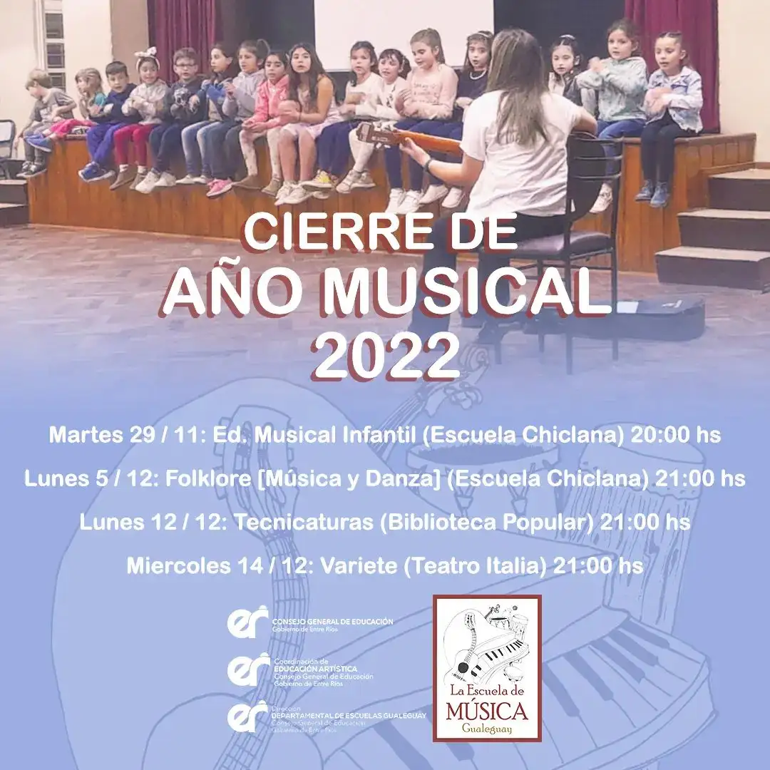 Escuela de Música: continúan las jornadas del cierre de año