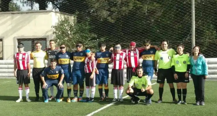 Cuatro sampedrinos en el equipo de fútbol para ciegos de Boca