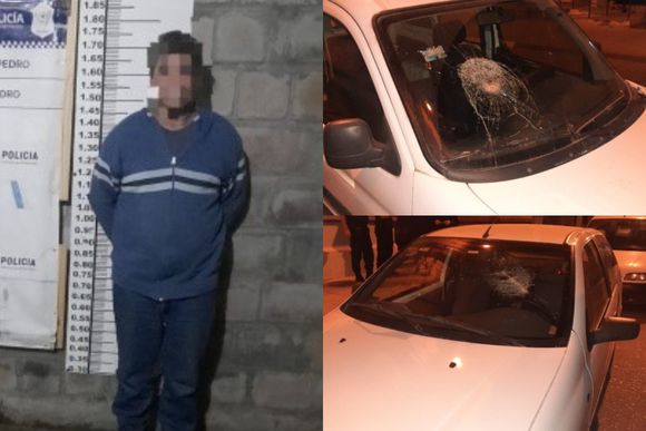 Sereno del Patio Gastronómico discutió con unos jóvenes y les dañó los autos: lo detuvieron