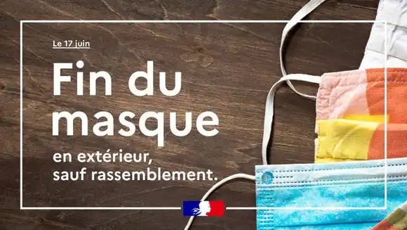 Francia pone fin al toque de queda y al uso del tapabocas