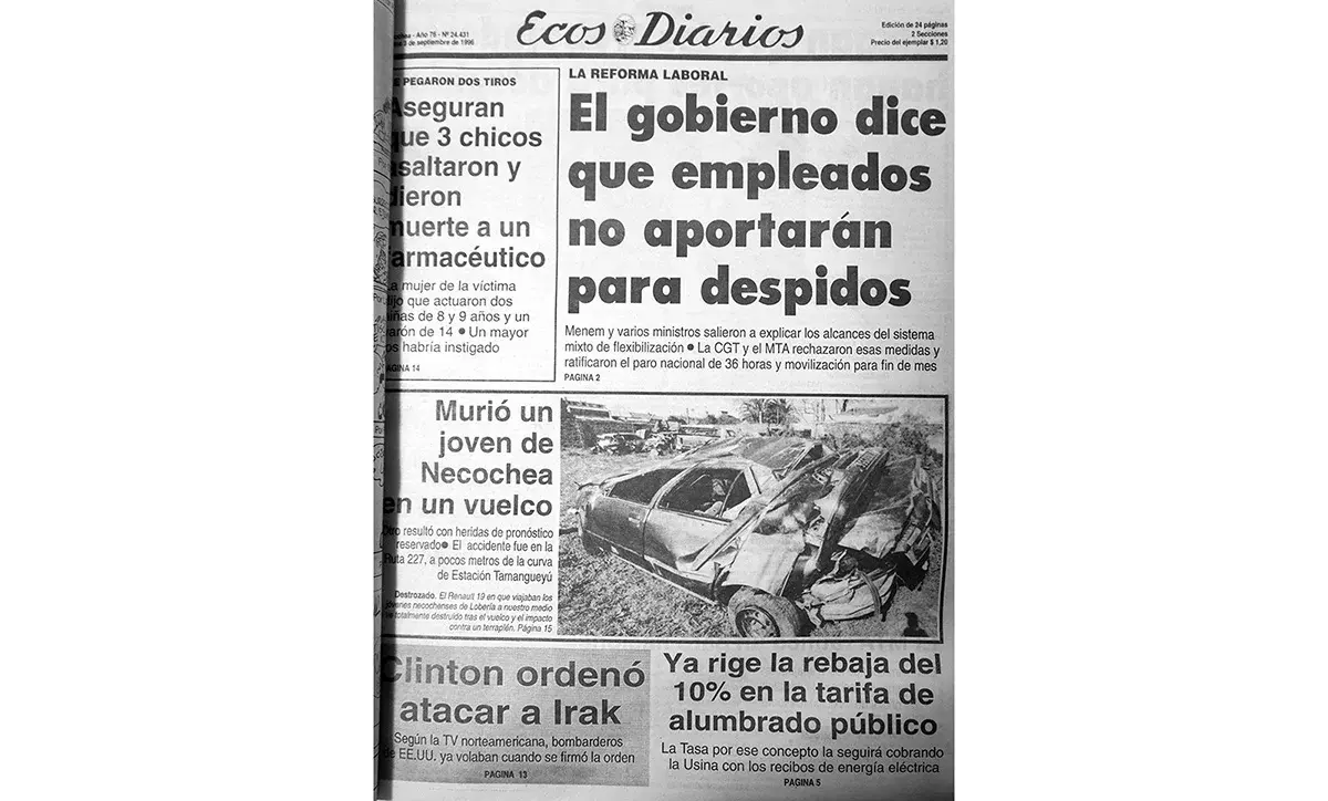 Martes 3 de septiembre de 1996