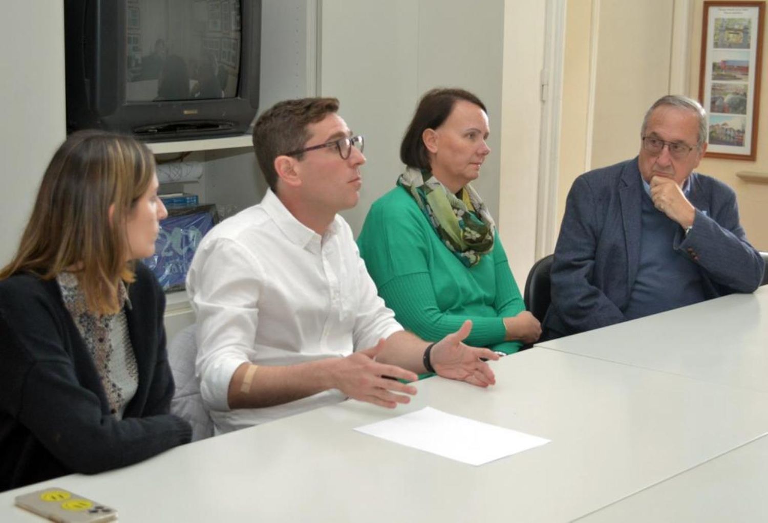 Lunghi se reunió con las autoridades de Rappi.