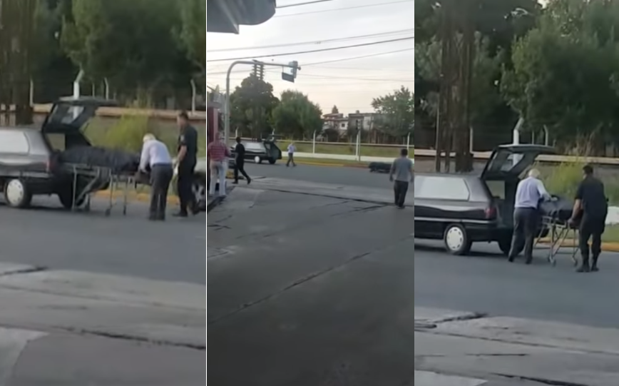 Un coche fúnebre perdió un muerto en pleno conurbano bonaerense 
