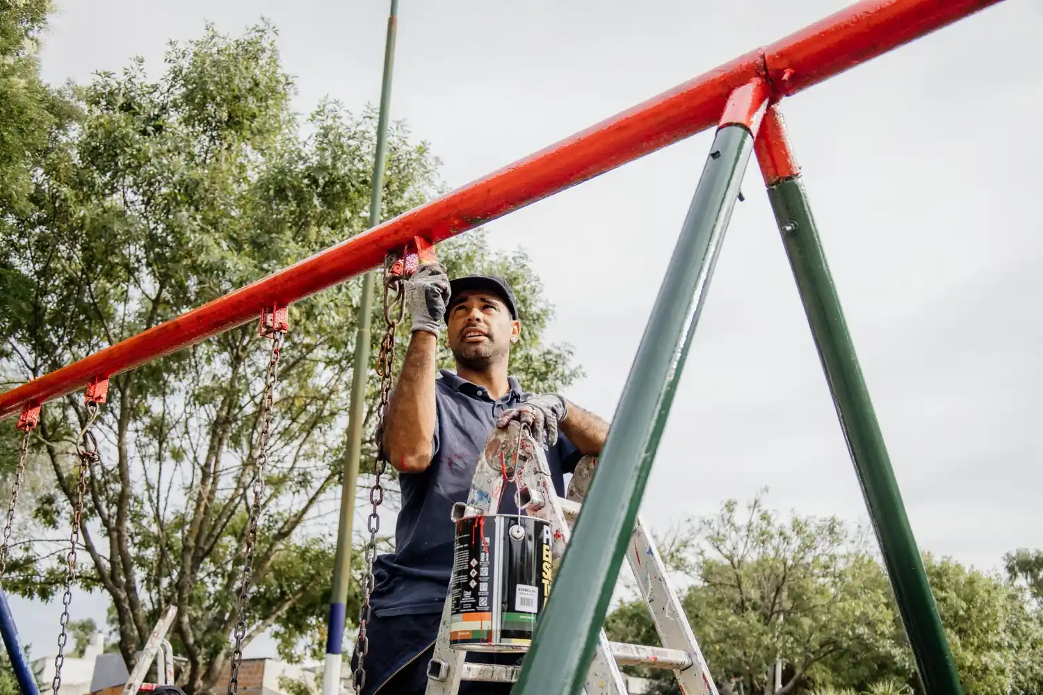 El operativo se desarrolló con la participación de distintas cuadrillas municipales.