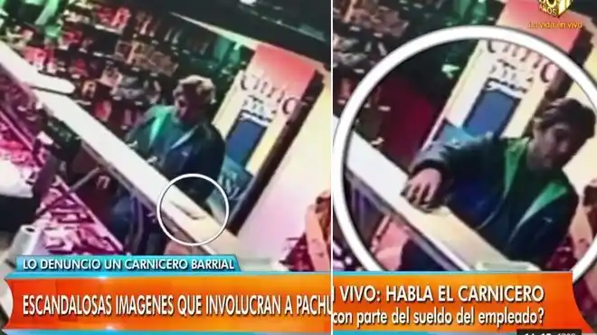 Apareció video de Pachu Peña robando en una carnicería