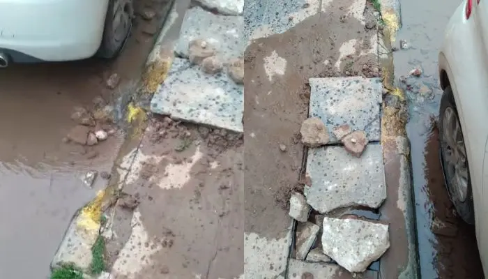 Pérdida de agua en 25 de Mayo al 700