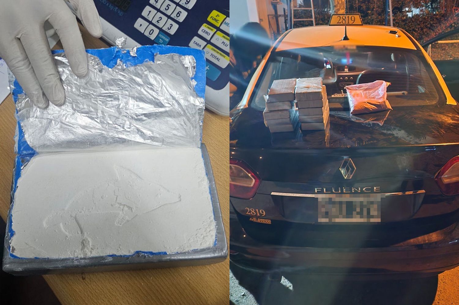 Taxista rosarino detenido en Junín con más de 26 kilos de cocaína ocultos en el auto