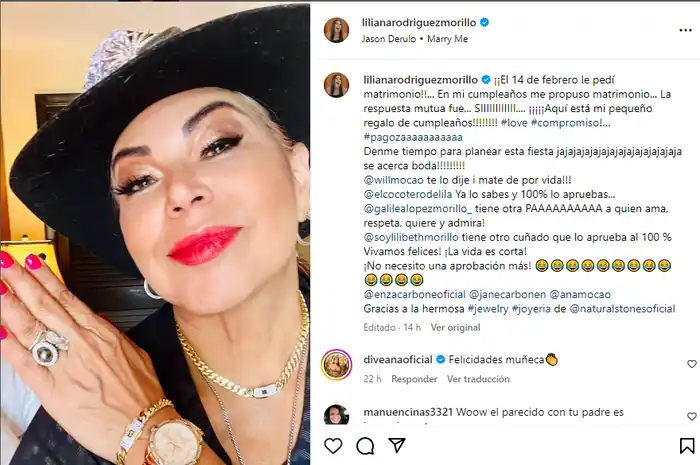 Liliana Rodríguez Morillo prepara su matrimonio. Foto Instagram