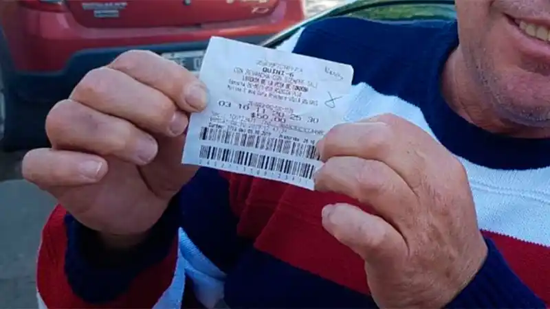 Habló el ganador del Quini 6: "Pedí licencia y haré una gran fiesta"