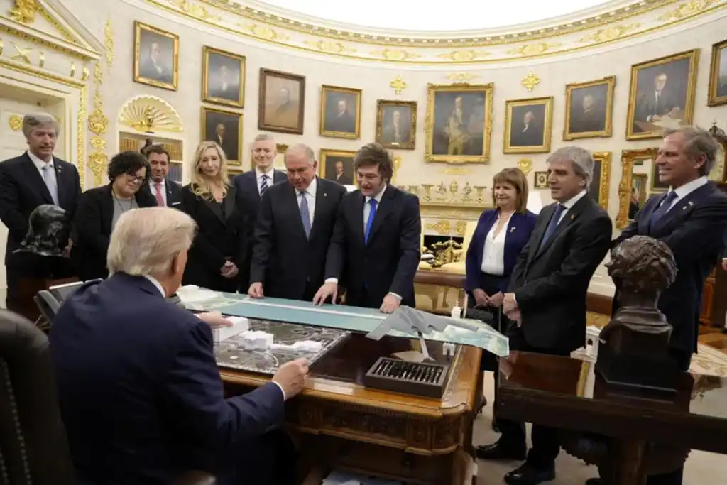 El encuentro de Milei con el presidente Trump en el salón oval