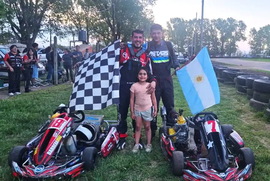 Mariano Moyano mantiene el liderazgo en el campeonato del Karting Regional Lezamense